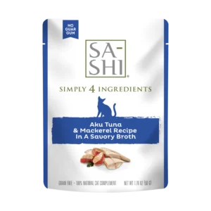 Sa-Shi Aku Tuna & Mackerel Cat Food Recipe in Savory Broth