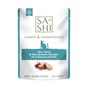 Sa-Shi Aku Tuna & Sea Bream Cat Food Recipe in Savory Broth