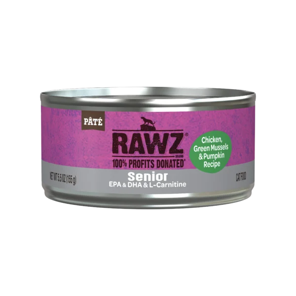 RAWZ_WebsiteCarousel_Cat_Senior_Chicken,Mussels&Pumpkin_5.5OZ-FRONT