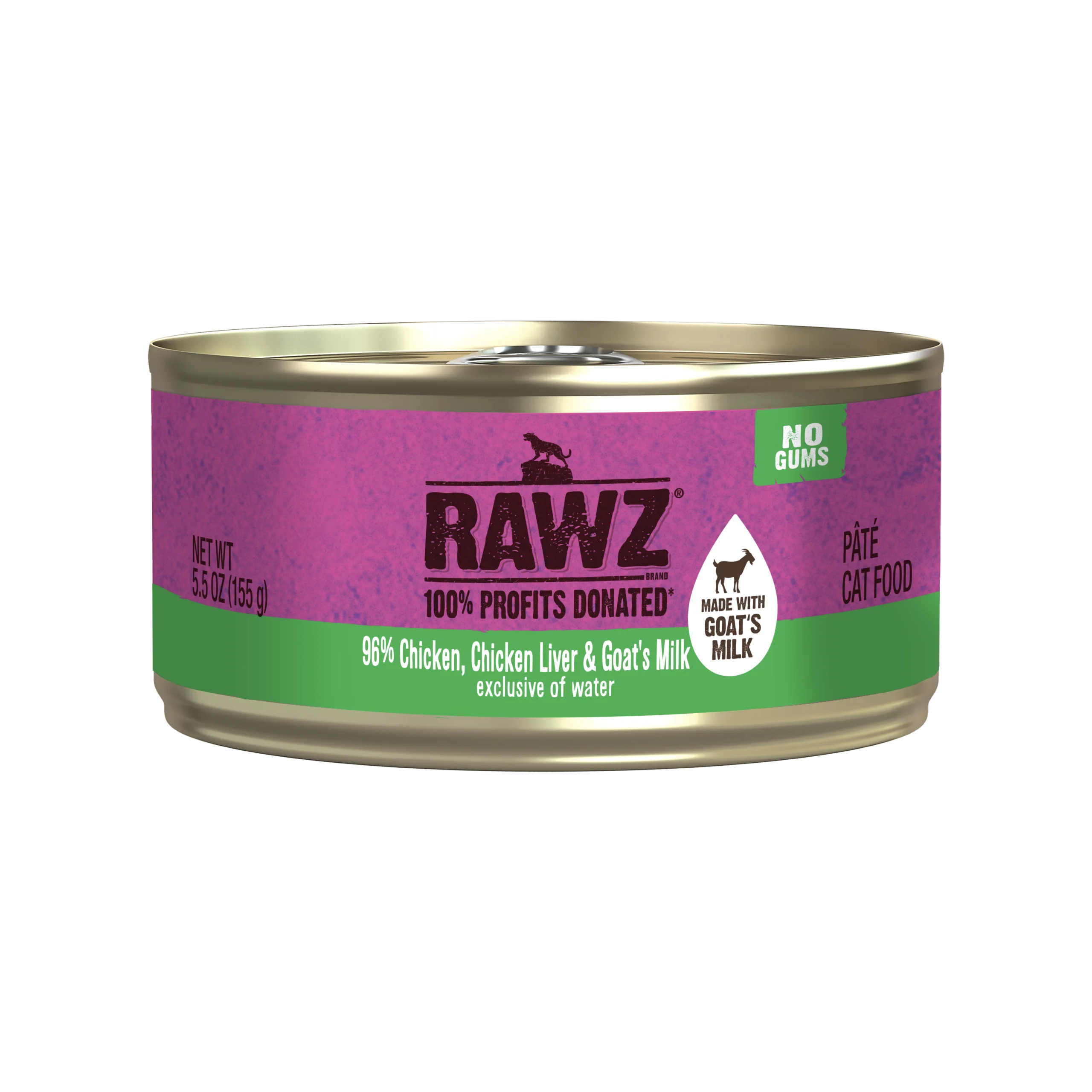RAWZ WebsiteCarousel Cat PateGM ChickenChickenLiver 5.5OZ FRONT scaled