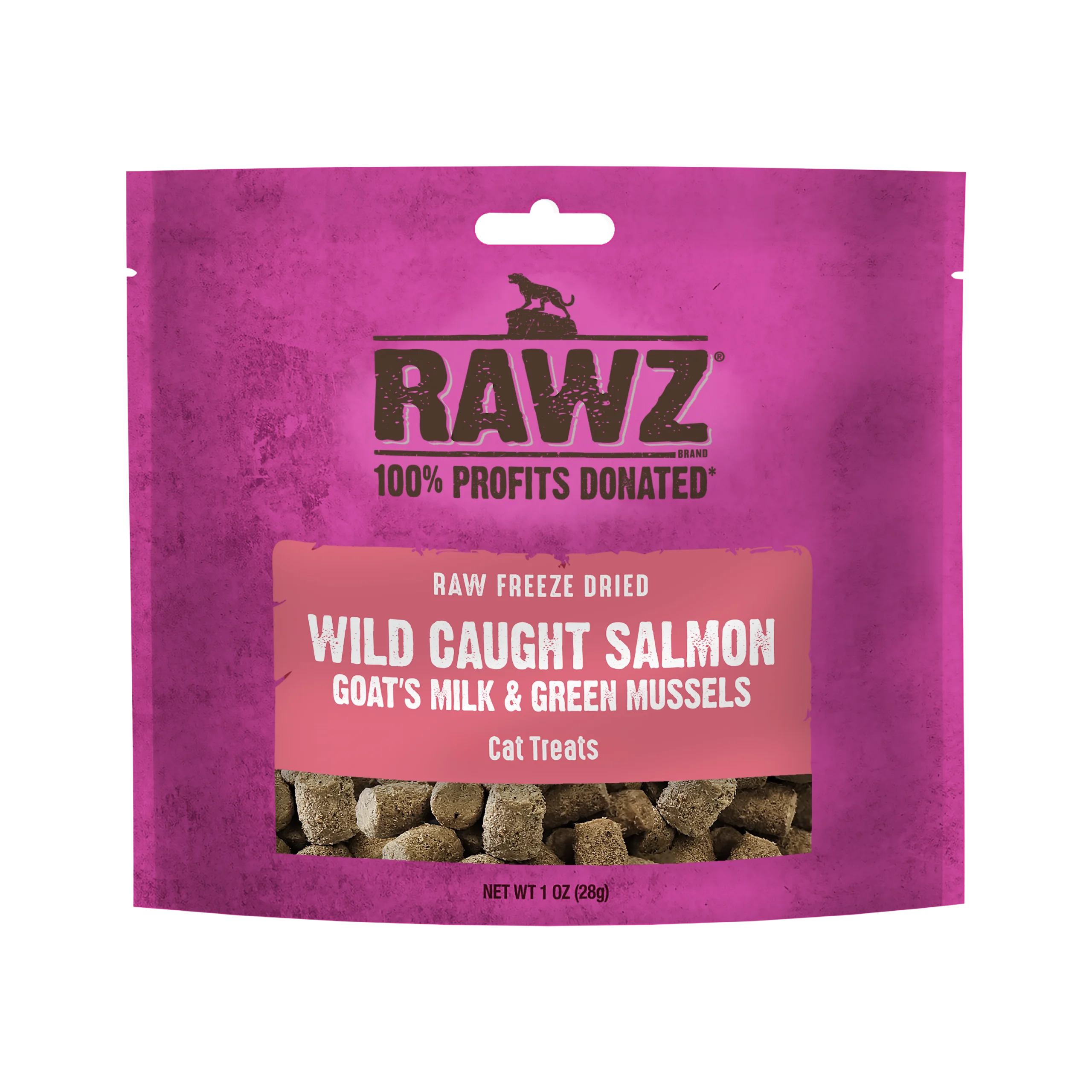 For My Cat Raw Freeze Dried Wild Caught Salmon, Goat's Milk & Green Mussels Cat Treats