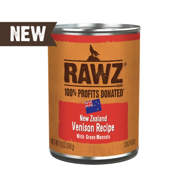 RAWZ_WebsiteCarousel_Dog_Venison&GreenMussels_13OZ-FRONT NEW