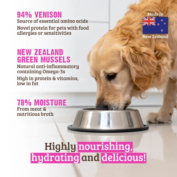 RAWZ_WebsiteCarousel_Dog_Venison&GreenMussels_LIFESTYLE