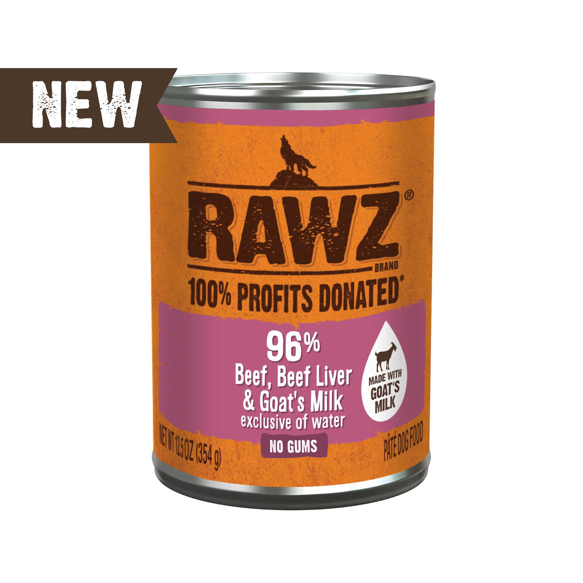 With Goat's Milk 96% Beef & Beef Liver Dog Food