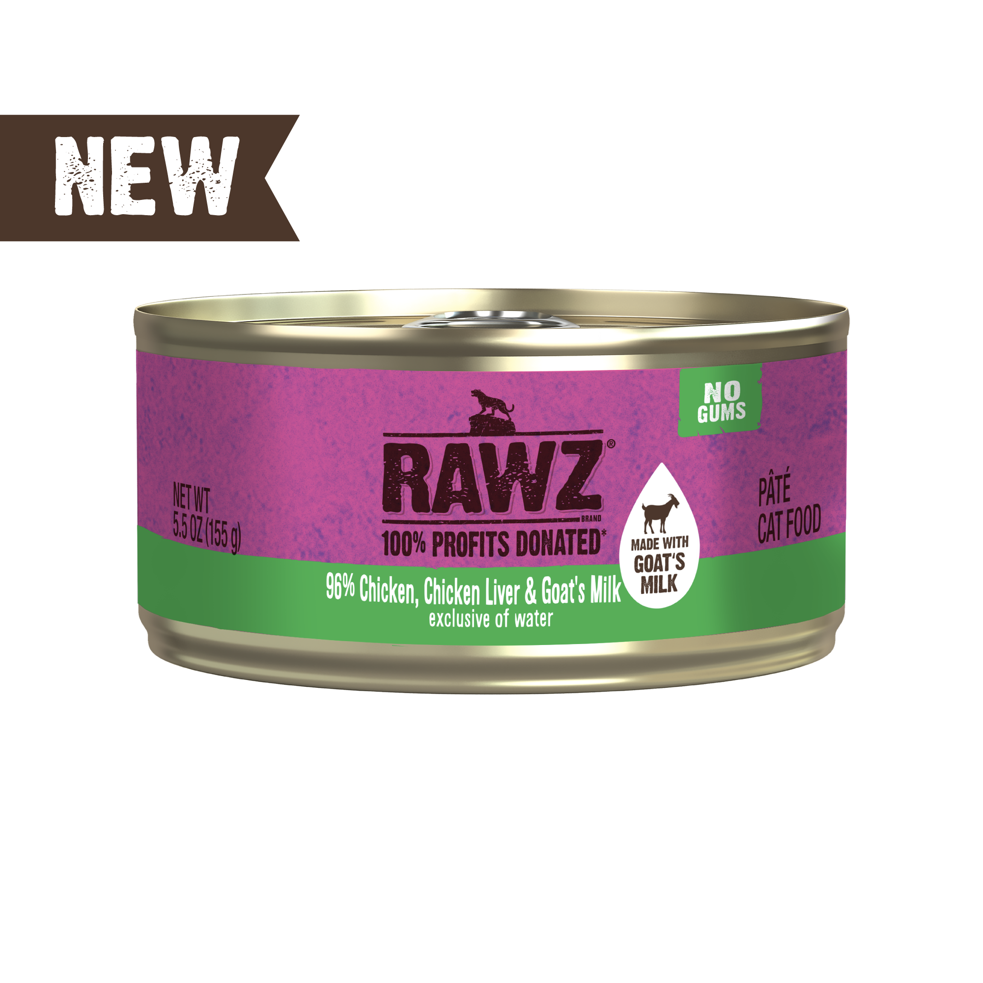 With Goat's Milk 96% Chicken & Chicken Liver Canned Cat Food