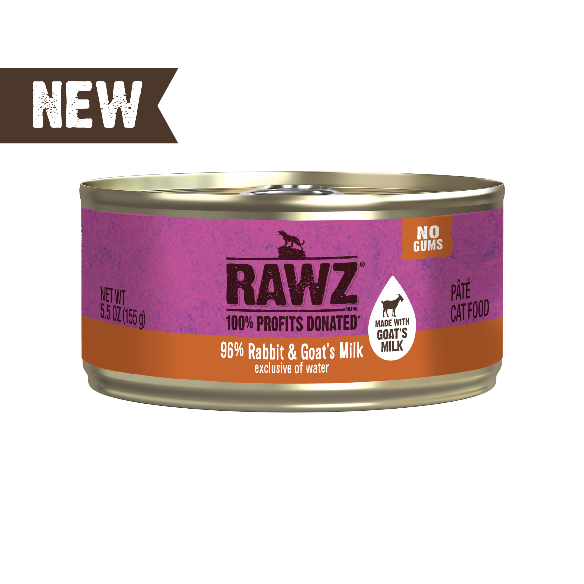 With Goat's Milk 96% Rabbit Canned Cat Food