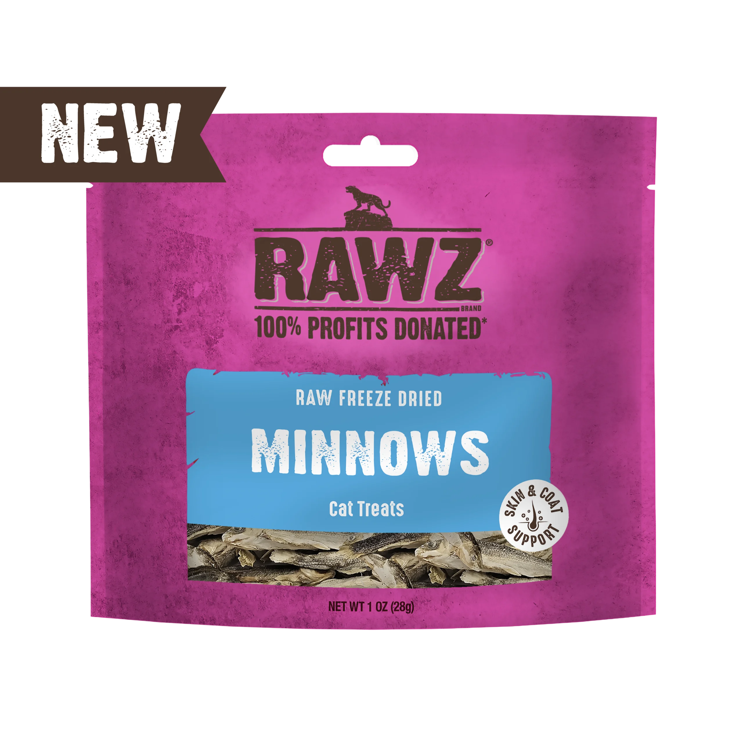 Raw Freeze Dried Minnows Cat Treats