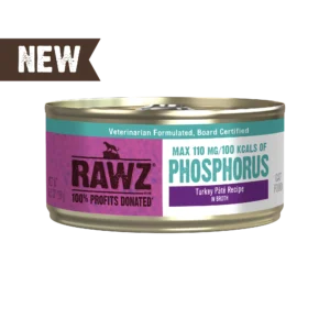 Lower Phosphorus Turkey Canned Cat Food Vet Formulated-Board Certified Phosphorus levels maximum 110 mg/100 kcals